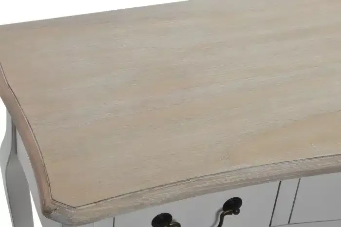 Sinfonier en Madera Blanca Natural Cecile, Provenzal(48x35x100 cm) - Imagen 2