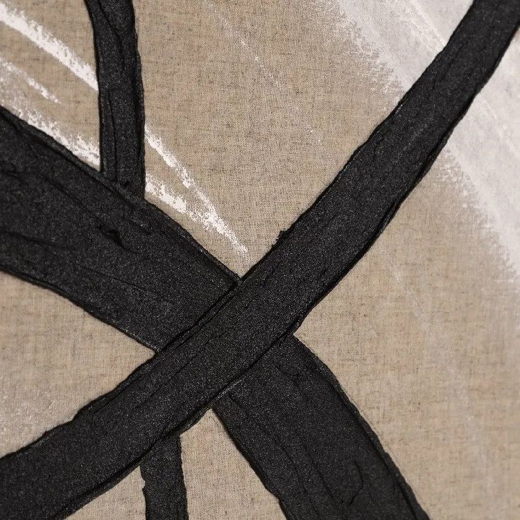 Cuadro Abstracto Circle Negro-Marrón (90x5x120 cm) - Imagen 5