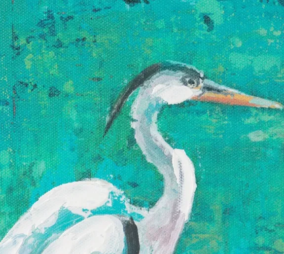 Set Dos Óleos Garzas Multicolor (50x2x100cm) - Imagen 2