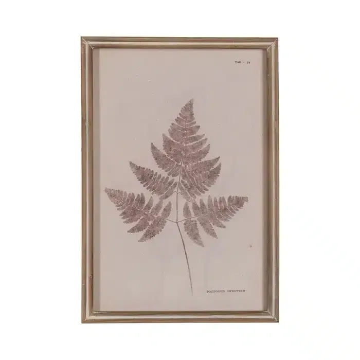 Cuadro Hojas Helecho Marrones, Vintage (33×2.5×48 cm) - Imagen 6