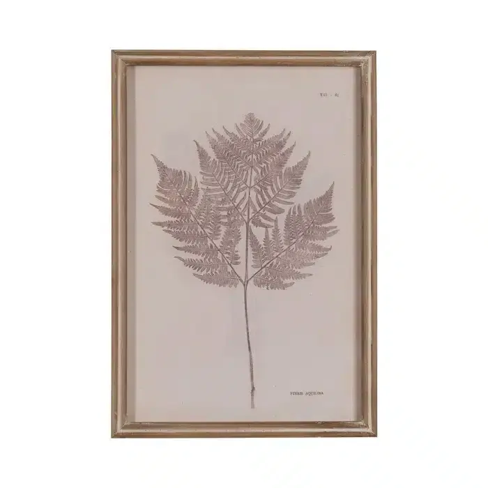 Cuadro Hojas Helecho Marrones, Vintage (33×2.5×48 cm) - Imagen 7