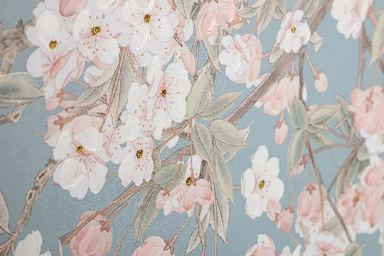 Cuadro Rama Almendro Flores Rosas y Blancas( 120x4x80 cm) - Imagen 2