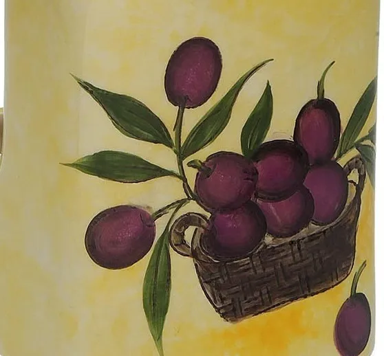 Dosificador Cocina Porcelana Aceitunas, Vintage (8x9x18 cm) - Imagen 3