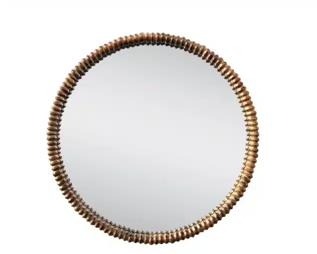 Espejo Madera de Mango Tallado Mia (90dx5 cm)