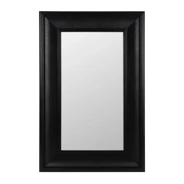 Espejo Pared Madera Negro Fresno Weser Clásico (125x9x201 cm)