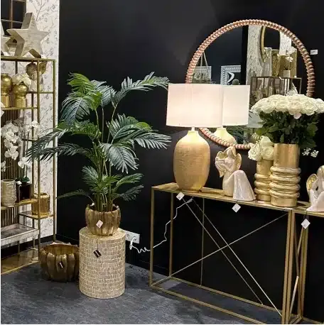 Espejo Madera de Mango Tallado Mia (90dx5 cm) - Imagen 2