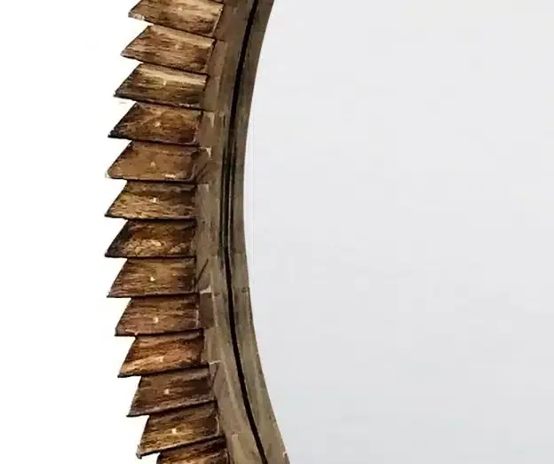 Espejo Madera de Mango Tallado Kala (90dx5 cm) - Imagen 3