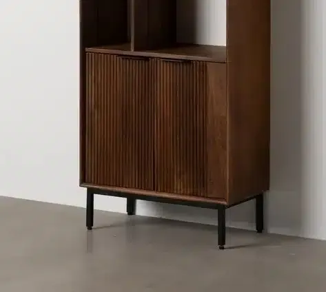 Estantería Madera de Mango Ouse, Contemporánea (60x30x190 cm) - Imagen 4