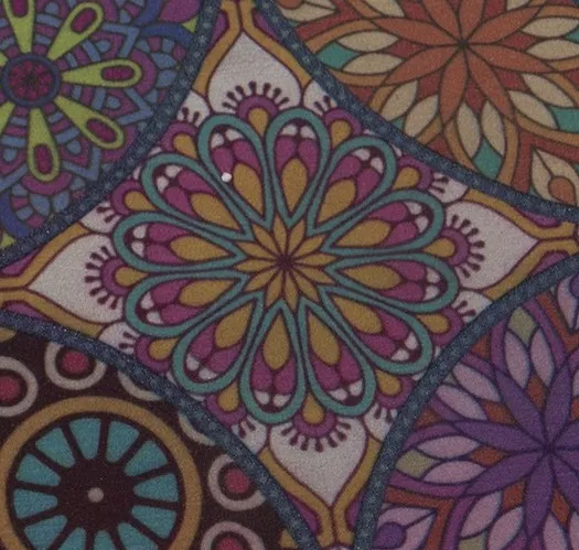 Felpudo Fibra Sintética Mandalas Multicolor (60x40x2 cm) - Imagen 2