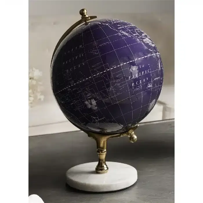 Bola del Mundo Azul-Oro (22dx33cm)