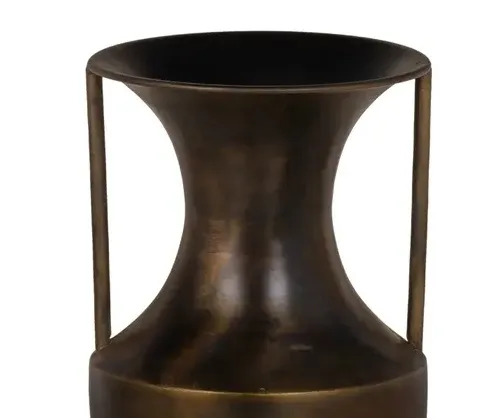 Jarrón Ánfora Hierro Oro Viejo Egeo ( 17dx29 cm) - Imagen 2