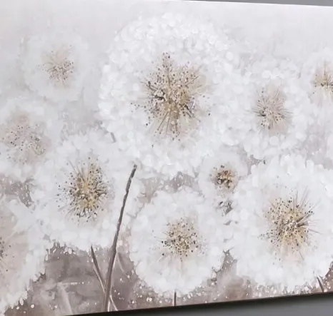 Lienzo Diente de León Marrón-Beige (80x3x120 cm) - Imagen 2