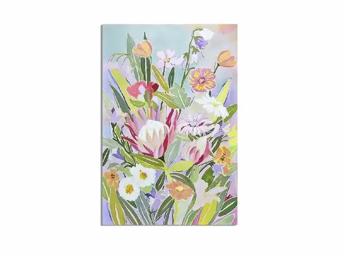 Cuadro Flores Multicolor (80x3x120 cm)