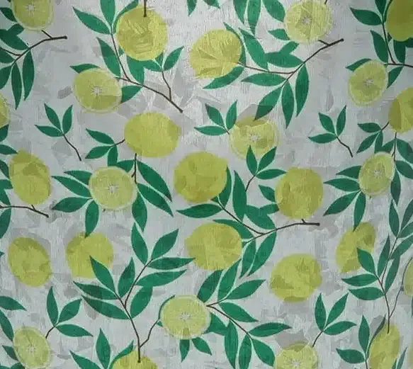 Macetero Metal «Fruits Lemons» Vintage (17dx16 cm) - Imagen 3