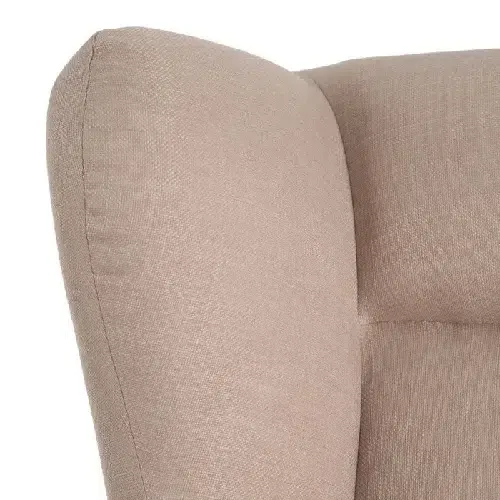 Mecedora tapizada beige Alster,nórdica(71x91x109cm) - Imagen 4
