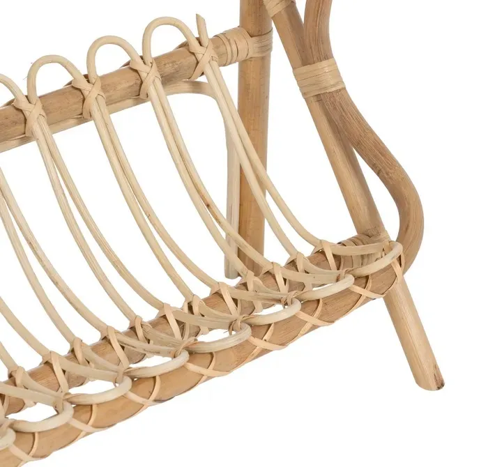 Mesita Auxiliar Ratán Trenzado Manila, Colonial (70x30x50 cm) - Imagen 4