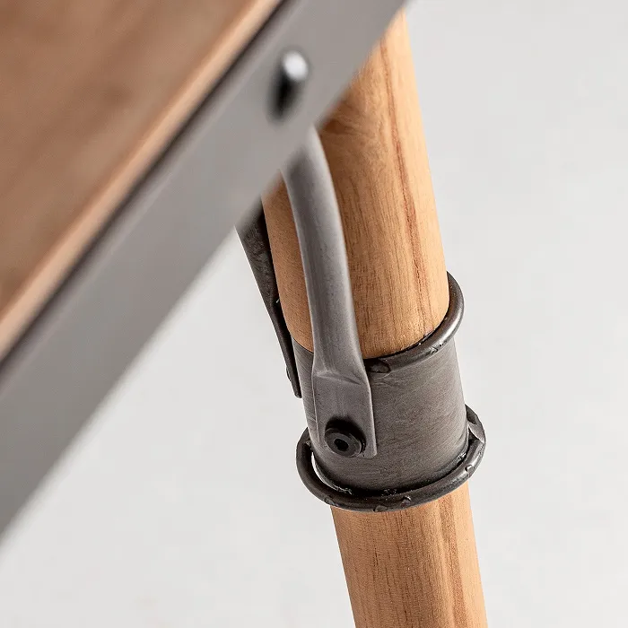 Mesa Comedor Abeto Metal Aiden, Industrial (120x80x76 cm) - Imagen 4