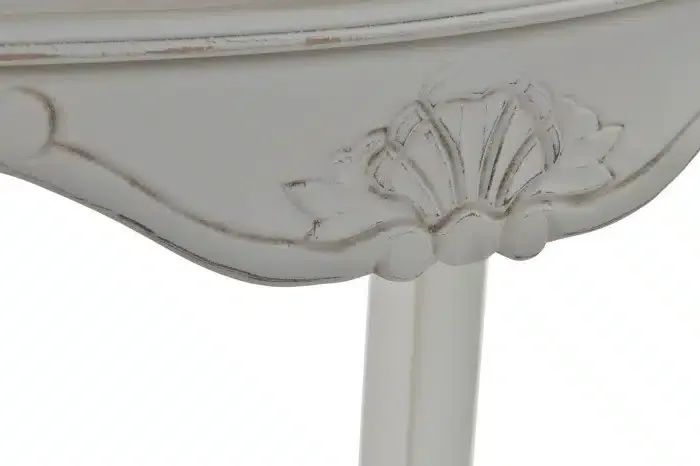 Consola Tres Cajones Blanca Natural Cecile, Provenzal(110x40x79 cm) - Imagen 3