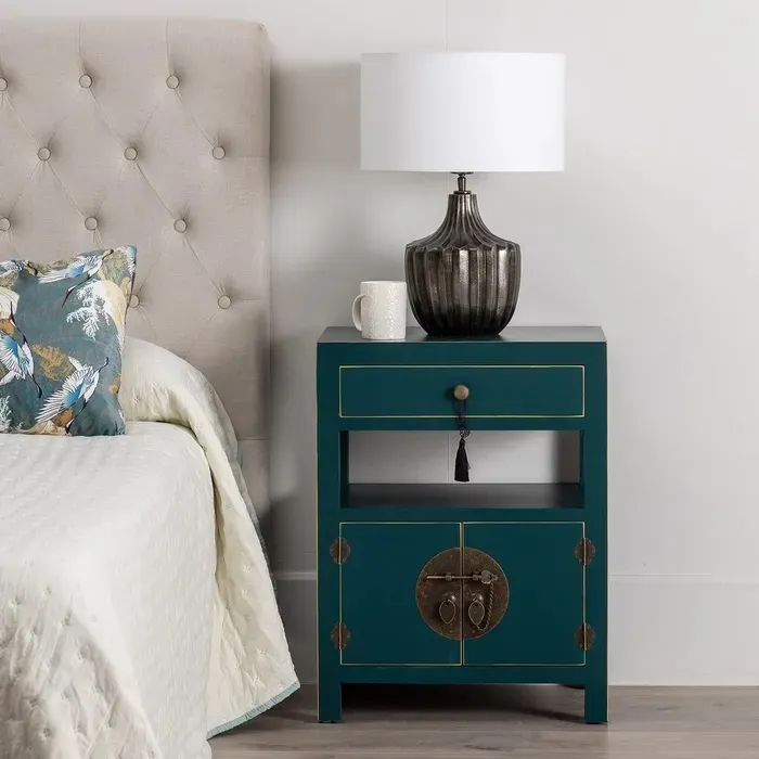 Mesita Auxiliar Oriental Azul Tokio (50x40x66 cm) - Imagen 2