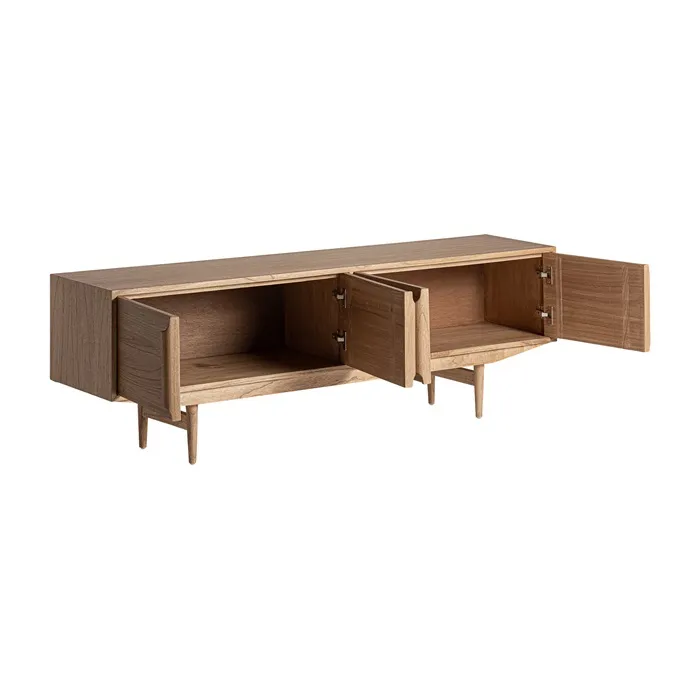 Mueble Auxiliar-Tv Mindi Natural Luka, Nórdico (190x43x60 cm) - Imagen 7
