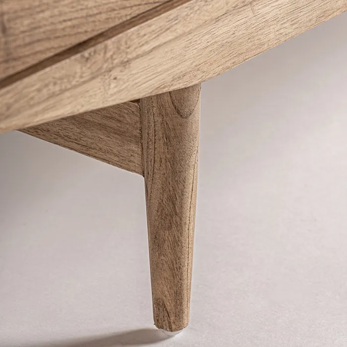 Mueble Auxiliar-Tv Mindi Natural Luka, Nórdico (190x43x60 cm) - Imagen 8