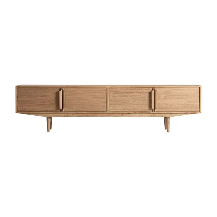 Mueble Auxiliar-Tv Mindi Natural Luka, Nórdico (190x43x60 cm) - Imagen 3
