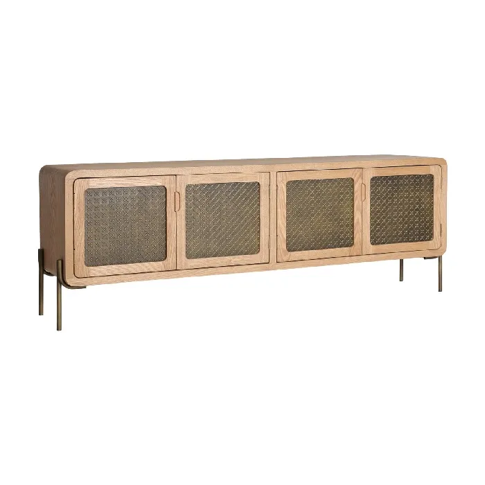Mueble Auxiliar-Tv Madera de Pino Armand, Contemporáneo (161x40x56 cm)