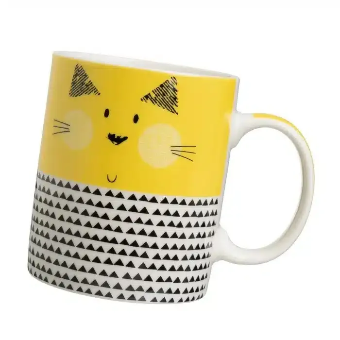 Mug Cerámica Blanca Animales Multicolor (12x8x10 cm) - Imagen 3