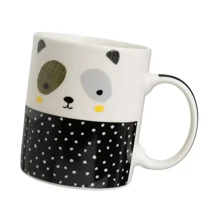 Mug Cerámica Blanca Animales Multicolor (12x8x10 cm) - Imagen 5
