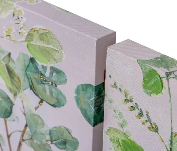 Óleo Jarrones Ramas Verdes (50x3x70cm) - Imagen 4