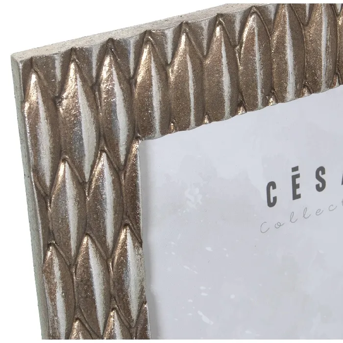 Portafotos Resina Plata Vieja Grabados (15x20cm) - Imagen 2