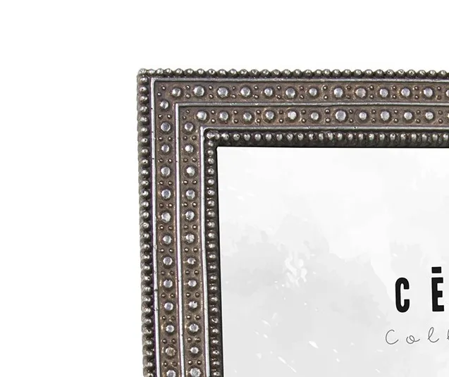 Portafotos Resina Plata Vieja Marco Tachuelas (15×20 cm) - Imagen 2