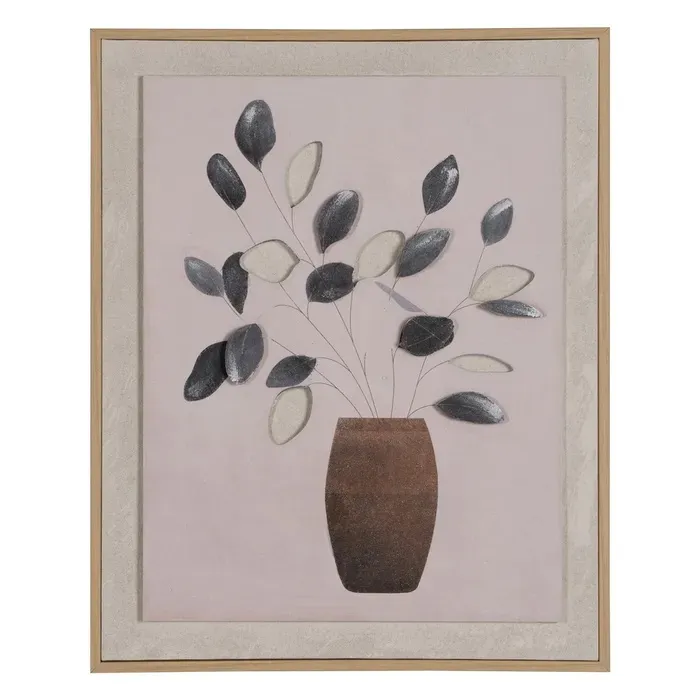 Set Dos Cuadros Jarrones con Ramas Verdes (40x2x60 cm) - Imagen 3