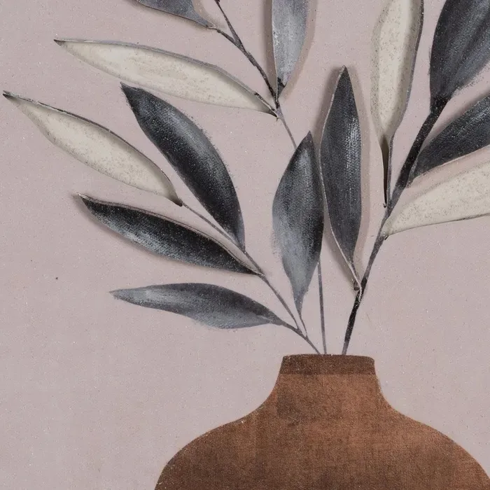 Set Dos Cuadros Jarrones con Ramas Verdes (40x2x60 cm) - Imagen 4