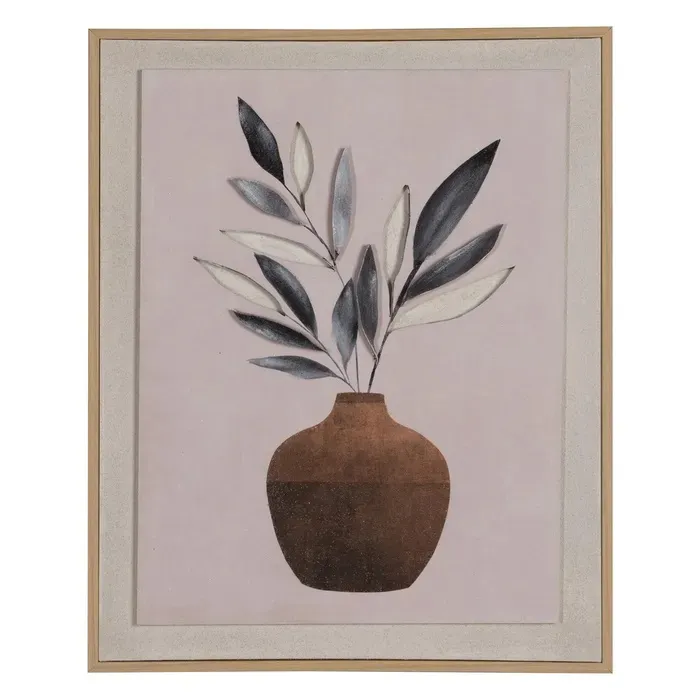 Set Dos Cuadros Jarrones con Ramas Verdes (40x2x60 cm) - Imagen 2