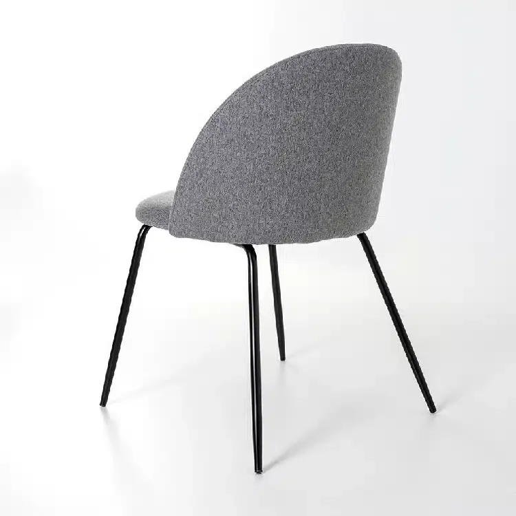 Set 4 Sillas Tapizadas en Tejido Gris Arizona, Industrial (50x54x77 cm) - Imagen 4