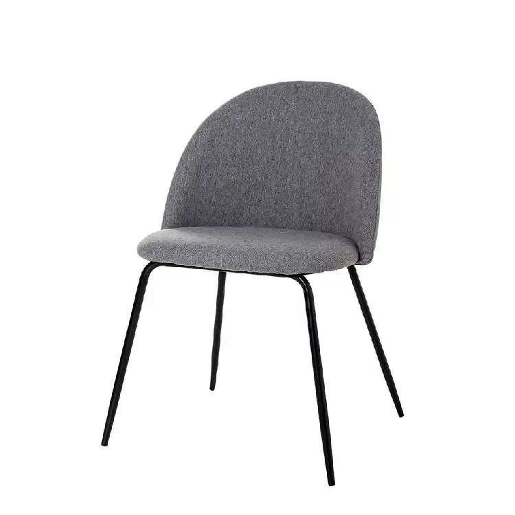 Set 4 Sillas Tapizadas en Tejido Gris Arizona, Industrial (50x54x77 cm)