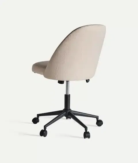 Silla Escritorio Tapizada Beige Aldama (60x64x80 cm) - Imagen 3