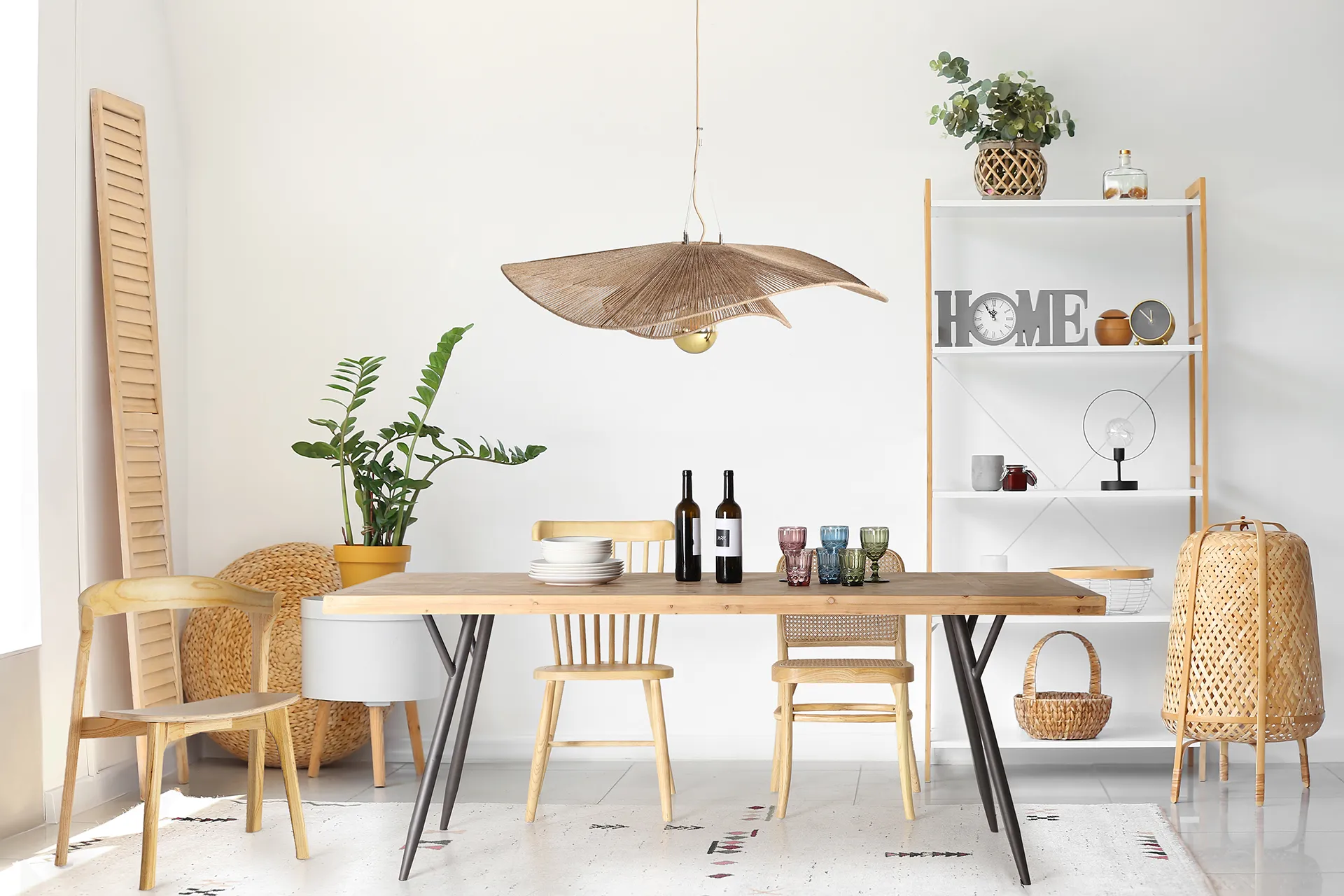 Set 2 Sillas Madera Olmo Palillería, Vintage (48x46x91cm) - Imagen 2