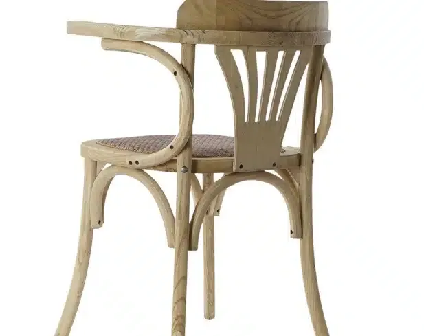 Set 2 Sillas Madera de Olmo Natural Gijón, Vintage (57x46x78 cm) - Imagen 2