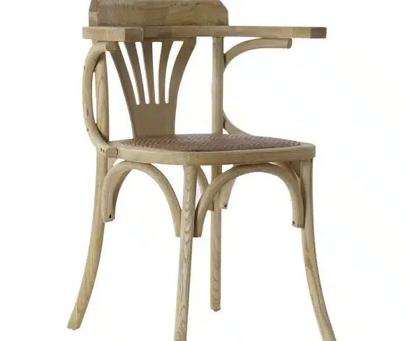 Set 2 Sillas Madera de Olmo Natural Gijón, Vintage (57x46x78 cm)