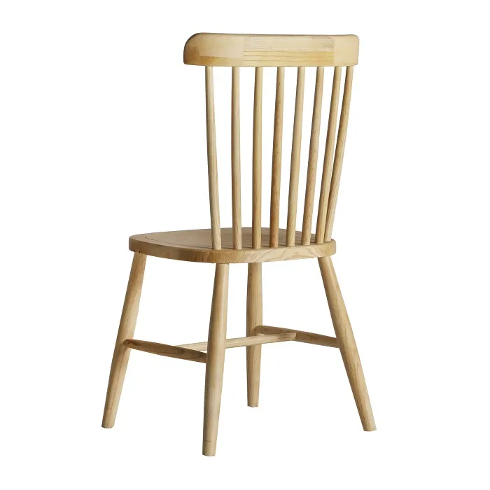 Set 2 Sillas Madera Olmo Palillería, Vintage (48x46x91cm) - Imagen 4