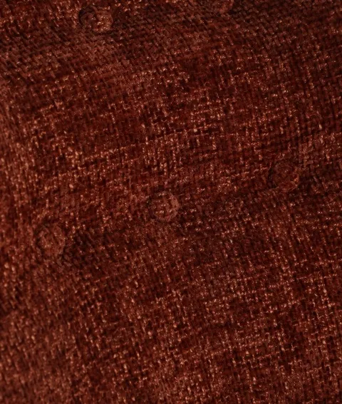 Sillón Orejero Chenilla Terracota Mosa, Contemporáneo (82x85x86 cm) - Imagen 5