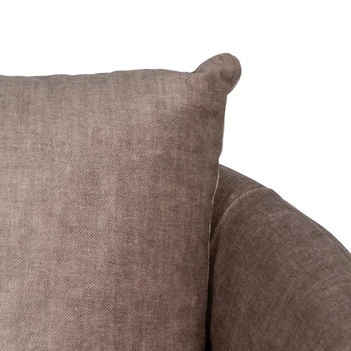 Sillón Redondo Giratorio Tejido Taupé, Contemporáneo (84x74x66 cm) - Imagen 6