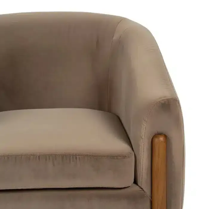 Sillón Tapizado Taupe Oslo, Nórdico (87x80x81cm) - Imagen 4