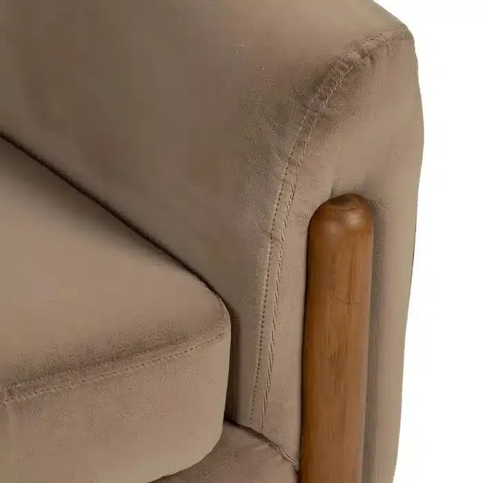 Sillón Tapizado Taupe Oslo, Nórdico (87x80x81cm) - Imagen 6