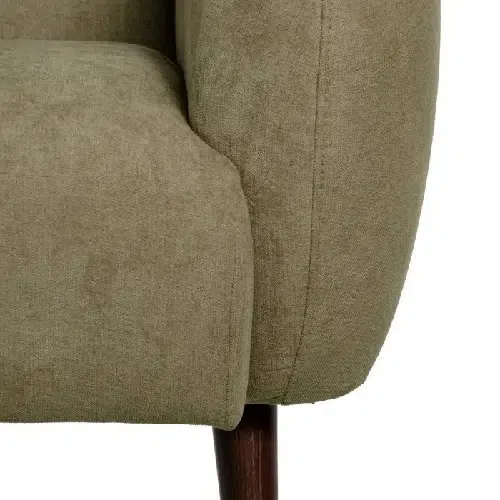 Sillón Tapizado Verde Oslo, Nórdico (70x82x88cm) - Imagen 3