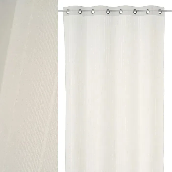 Set 2 Visillos Blancos Poliéster, Ana ( 2 140x260cm) - Imagen 3