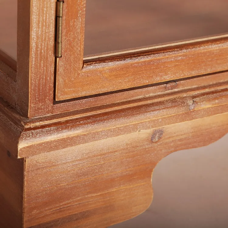 Vitrina Abeto Natural y Cristal Constance, Provenzal(76x35x108 cm) - Imagen 3